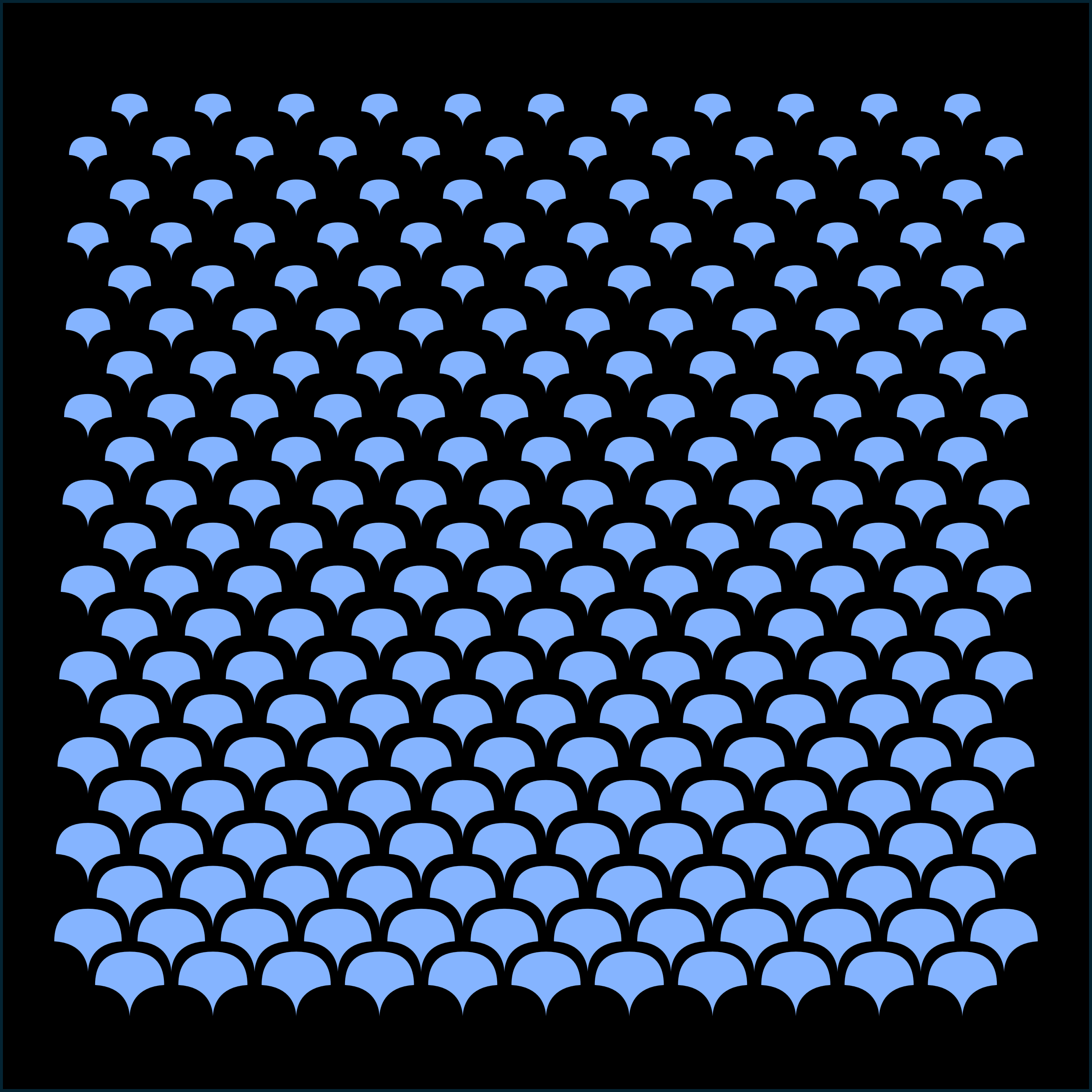 Fish Scale Gradient Pattern, parametric vector pattern preview